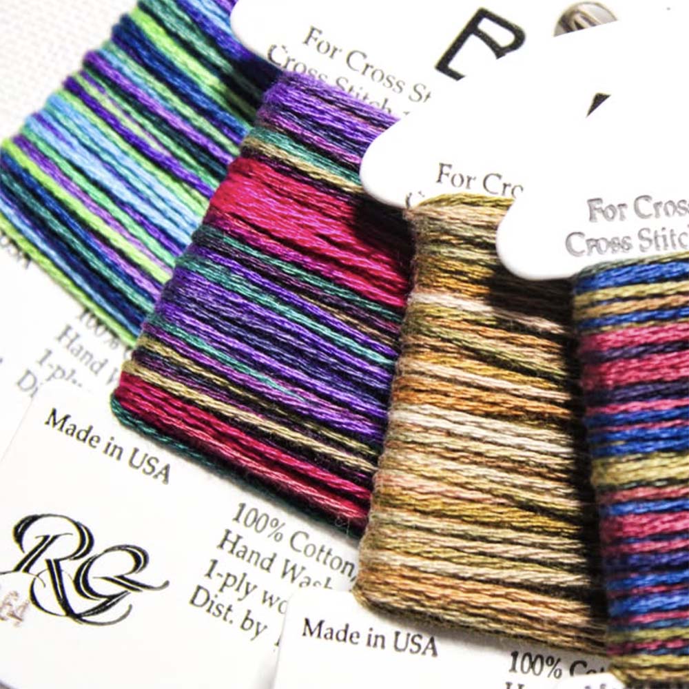 Rainbow Gallery Bravo is a 4-strand overdyed cotton thread
