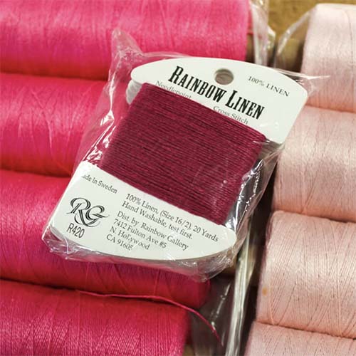 Rainbow Linen thread Behind the scenes at the Rainbow Gallery factory