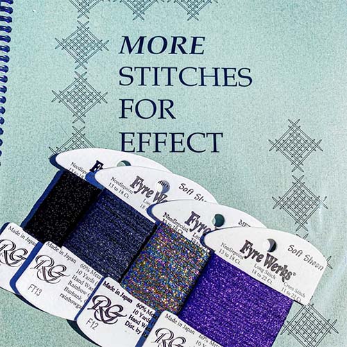 More Stitches For Effect book Stitch instruction book at the Rainbow Gallery factory