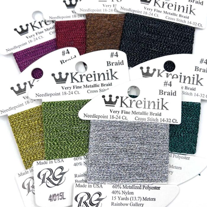 Holographic colors in Kreinik #4 Braid