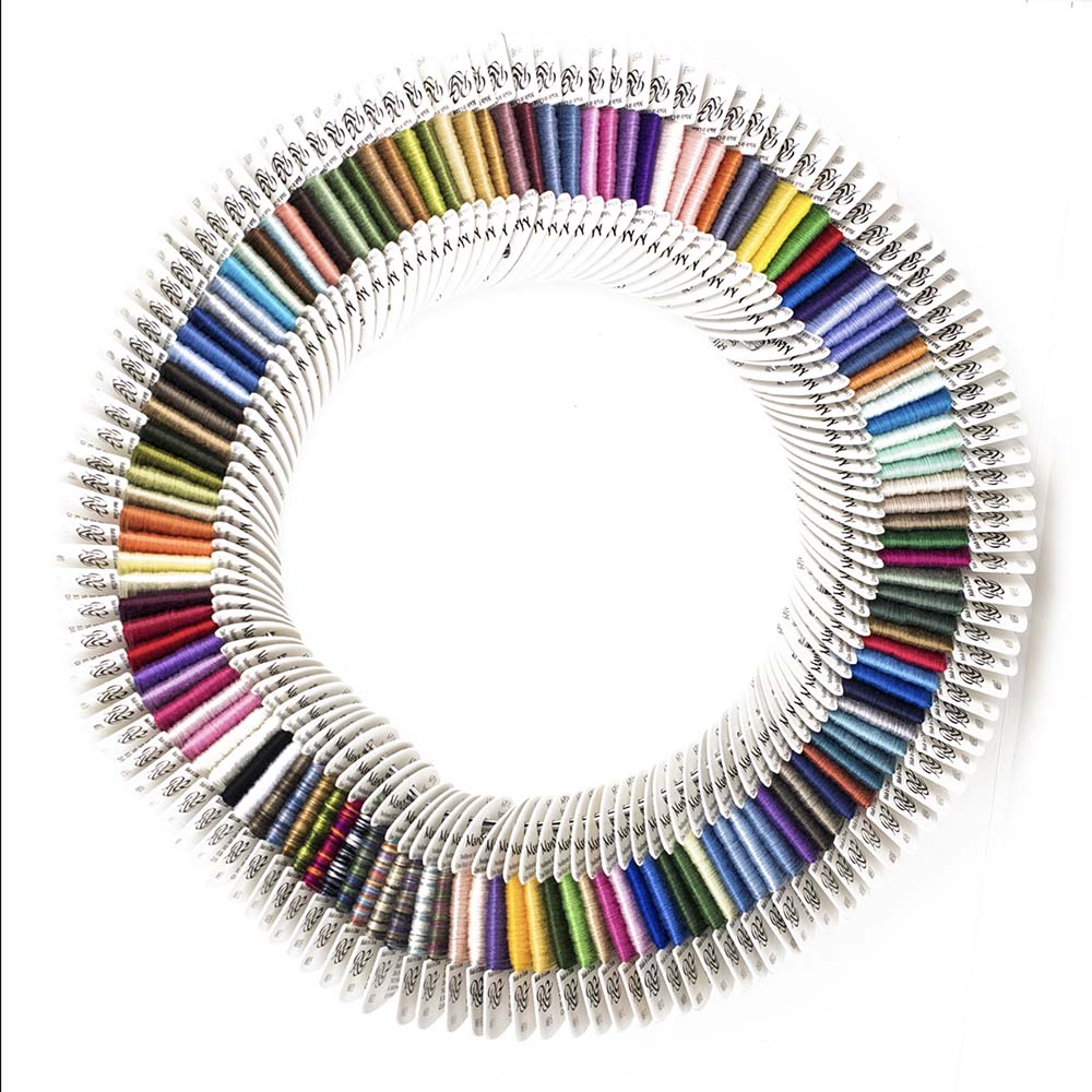 Rainbow Gallery's Mandarin Floss is an all-purpose thread, 100% bamboo, beautiful.
