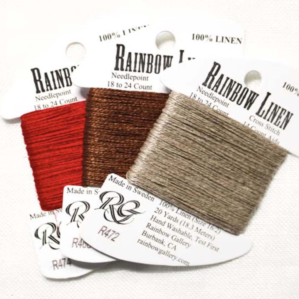 Rainbow Gallery's Rainbow Linen is a 100% linen thread
