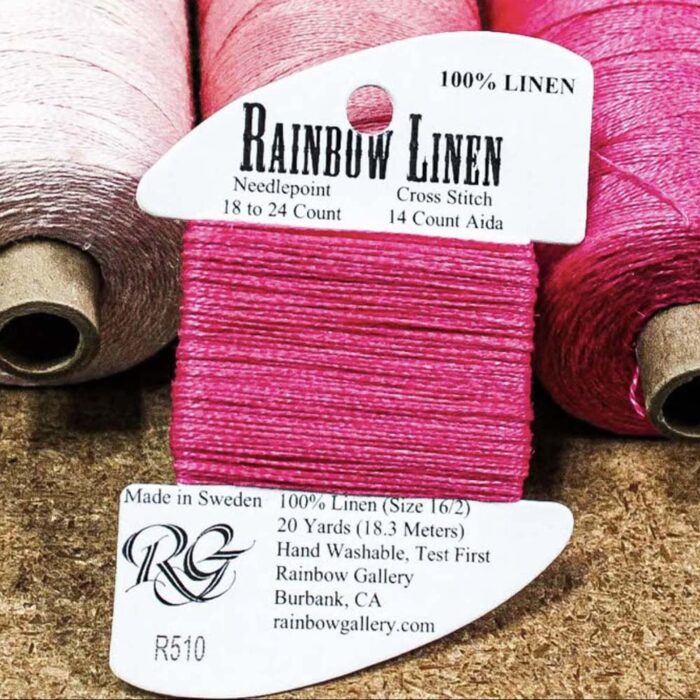 Rainbow Gallery's Rainbow Linen is a 100% linen thread