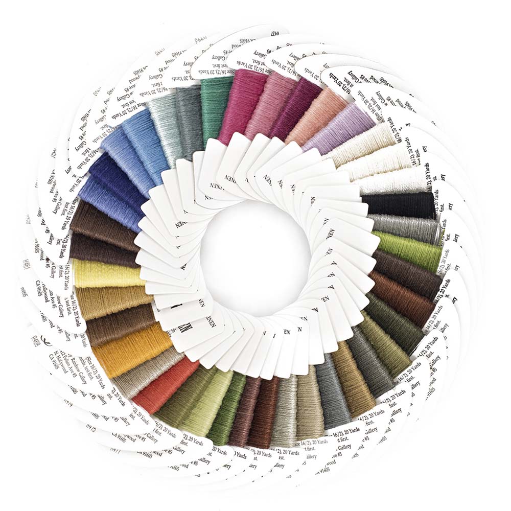 Rainbow Gallery's Rainbow Linen is a 100% linen thread