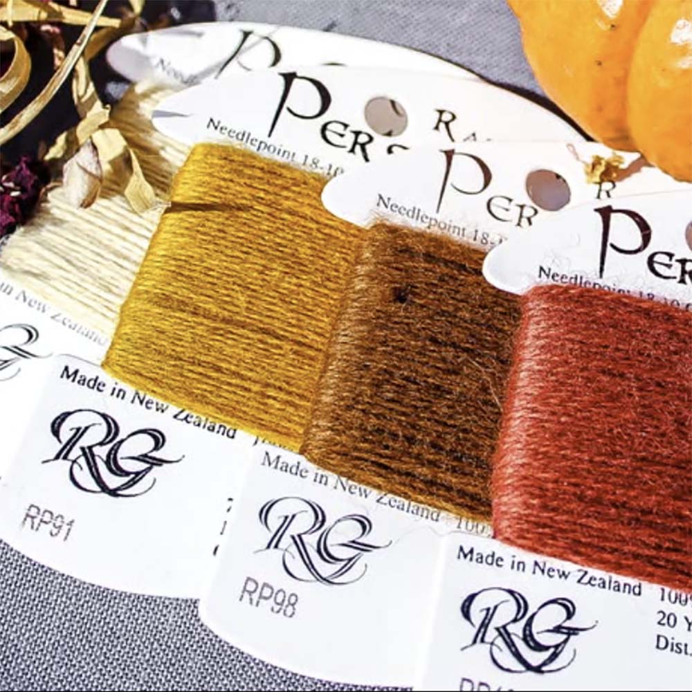 Rainbow Persian is a 100% wool thread for needlepoint