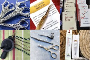 Rainbow Gallery also carries needlework tools