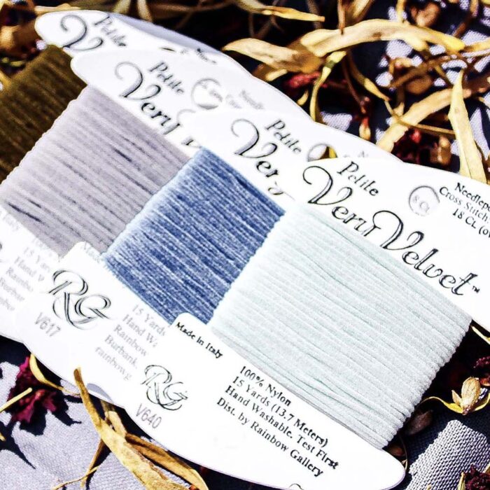 Rainbow Gallery's Petite Very Velvet is perfect for 18-mesh needlepoint canvas