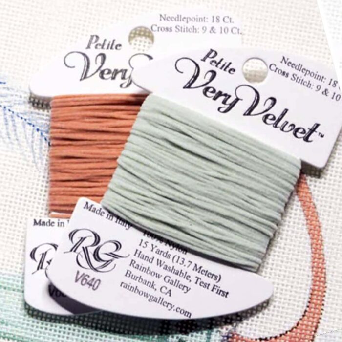 Rainbow Gallery's Petite Very Velvet is perfect for 18-mesh needlepoint canvas