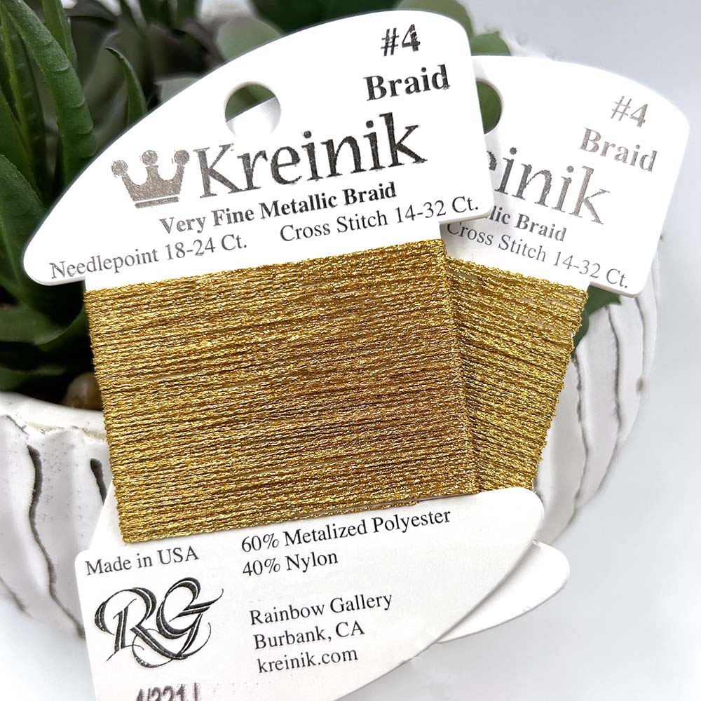 Kreinik Very Fine #4 Braid in Japan Thread colors
