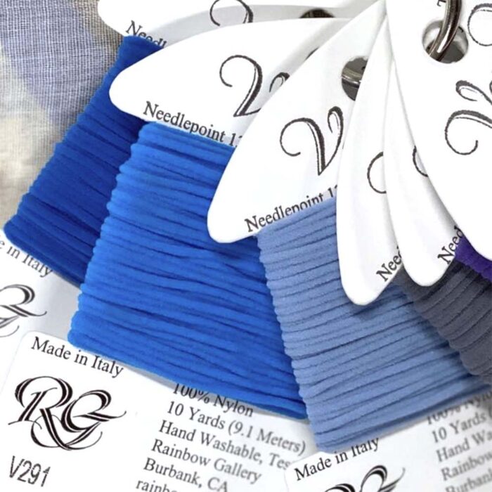 Rainbow Gallery's Very Velvet thread adds rich color and plush texture to needlepoint designs