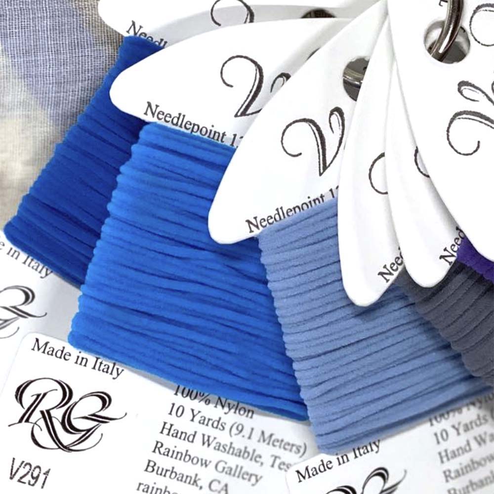 Rainbow Gallery's Very Velvet thread adds rich color and plush texture to needlepoint designs