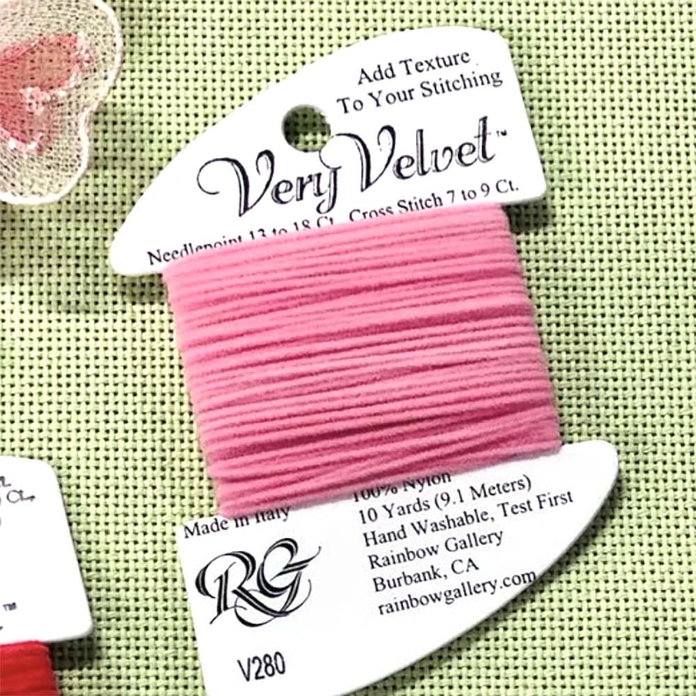 Rainbow Gallery's Very Velvet adds realistic velvet texture to needlepoint