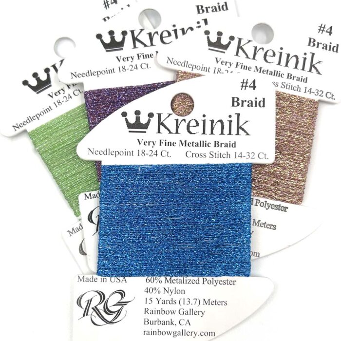 Kreinik Very Fine #4 Braid metallic thread