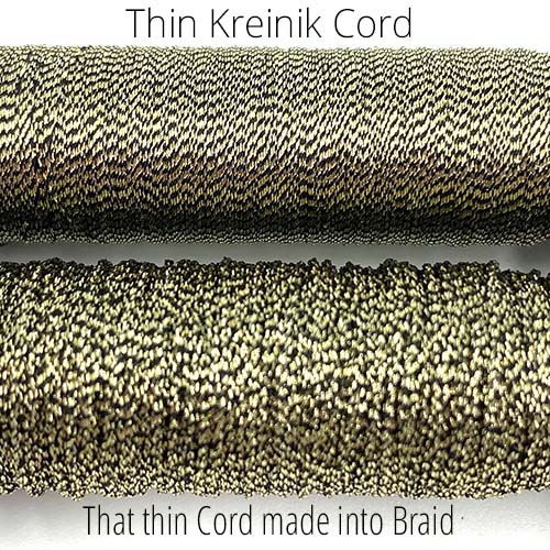 Difference between thin Kreinik Cord and a Corded Kreinik Braid