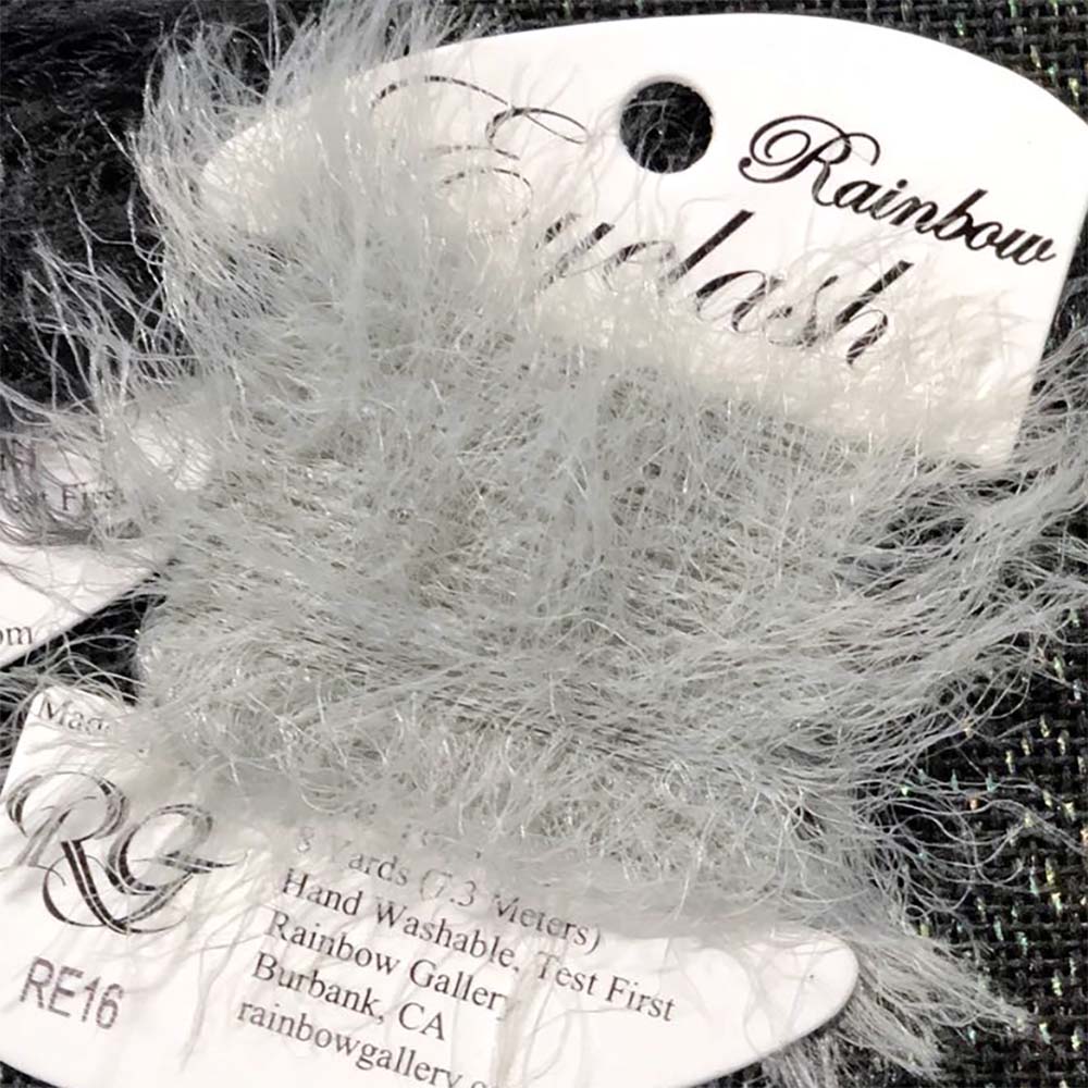 Rainbow Eyelash yarn creates furry, fuzzy, hairy effects