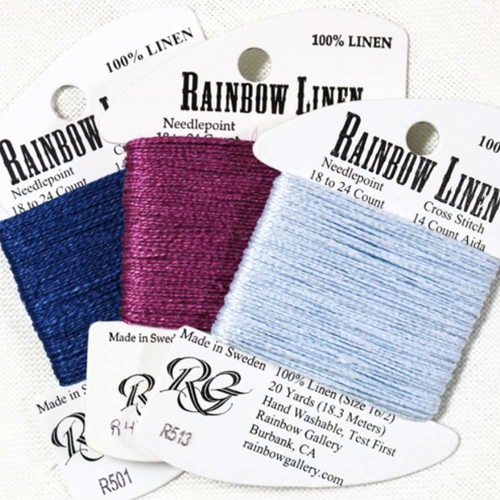 Rainbow Gallery's Rainbow Linen is a 100% linen thread